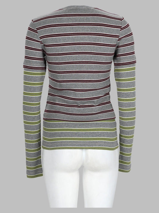 T-Shirt Layered In Cotone