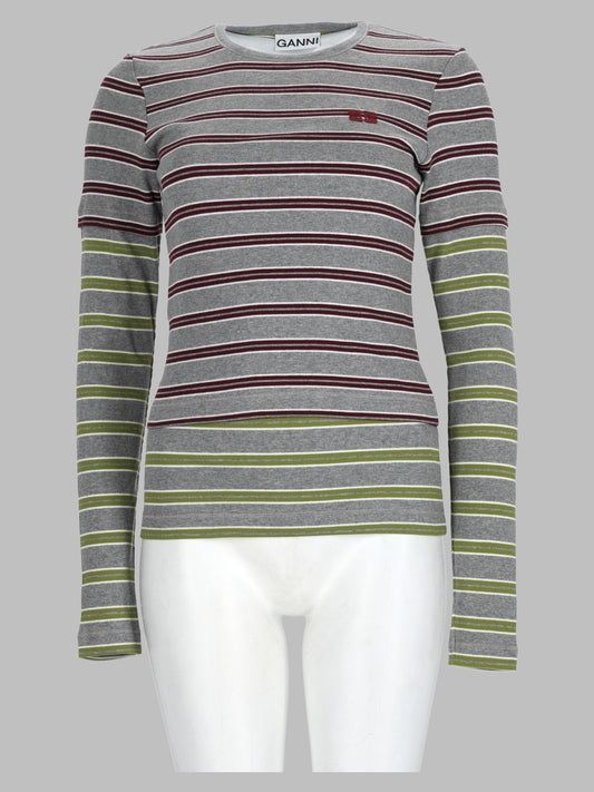 T-Shirt Layered In Cotone