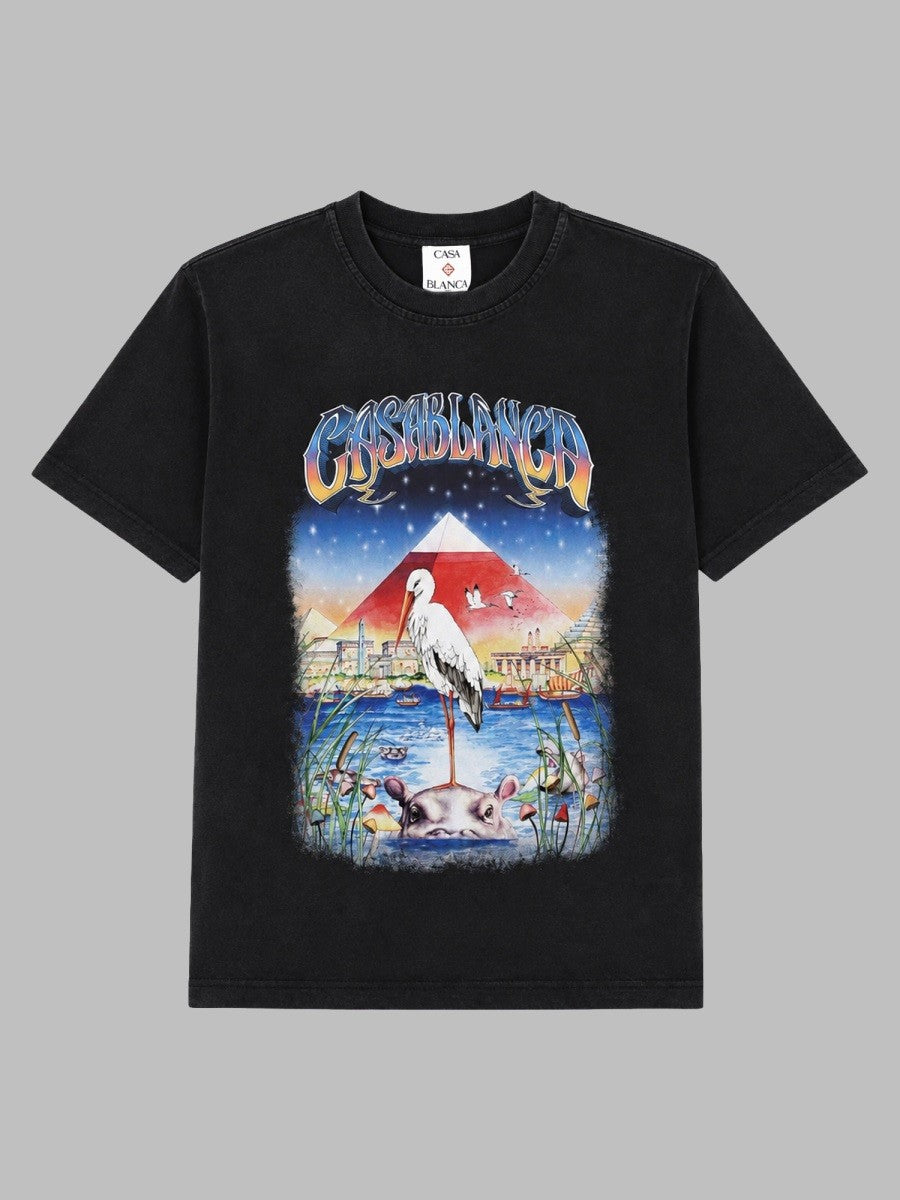 T-SHIRT OVERSIZE CON STAMPA "EGYPT"