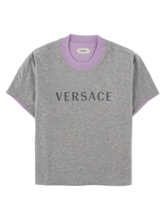 T-Shirt Reversibile Con Logo