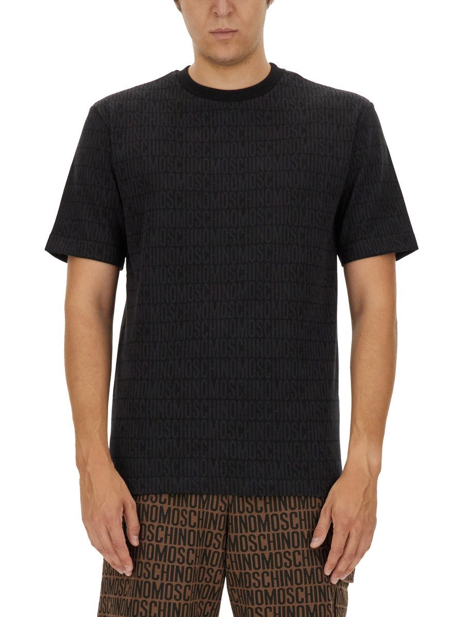 T-SHIRT WITH ALL OVER LOGO