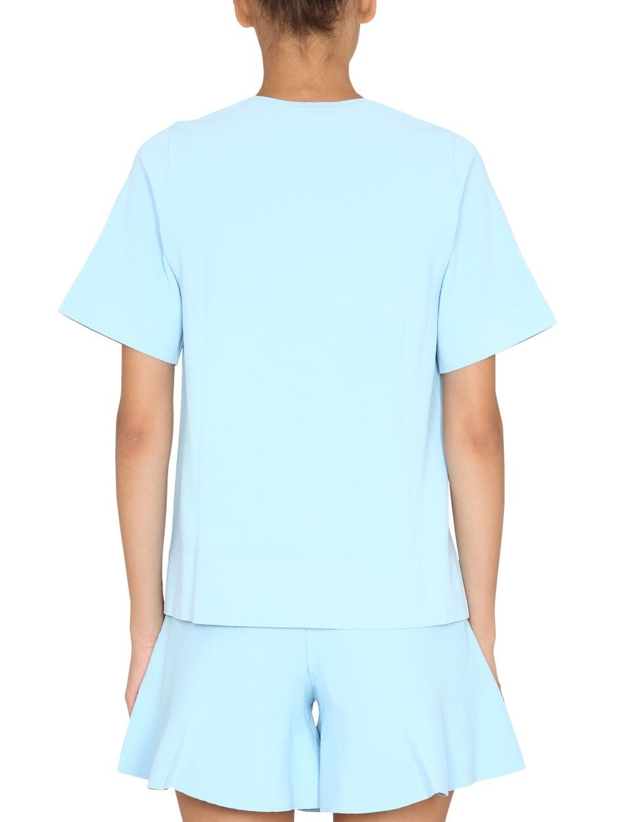 T-SHIRT WITH ASYMMETRICAL HEMLINE