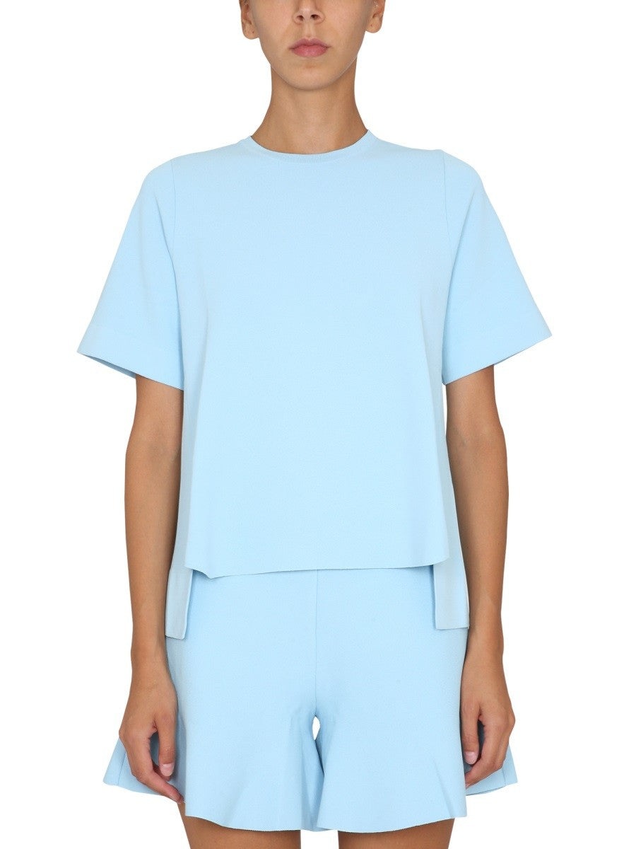 T-SHIRT WITH ASYMMETRICAL HEMLINE