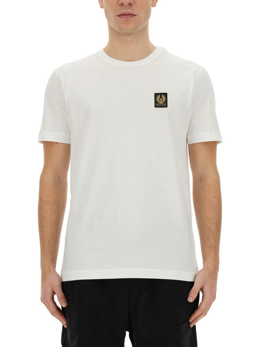 T-SHIRT WITH LOGO PATCH