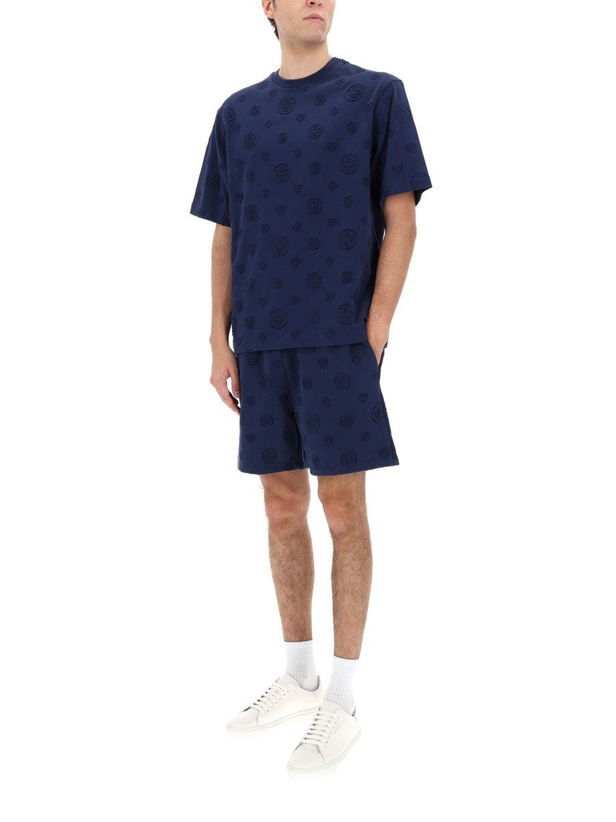 T-SHIRT WITH MONOGRAM DETAILS