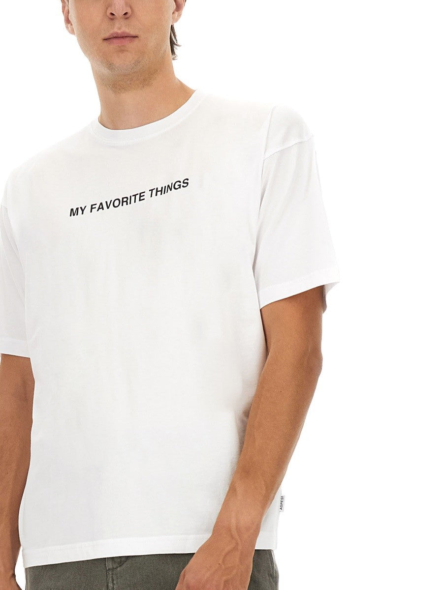 T-SHIRT WITH "MY FAVORITE THINGS" PRINT