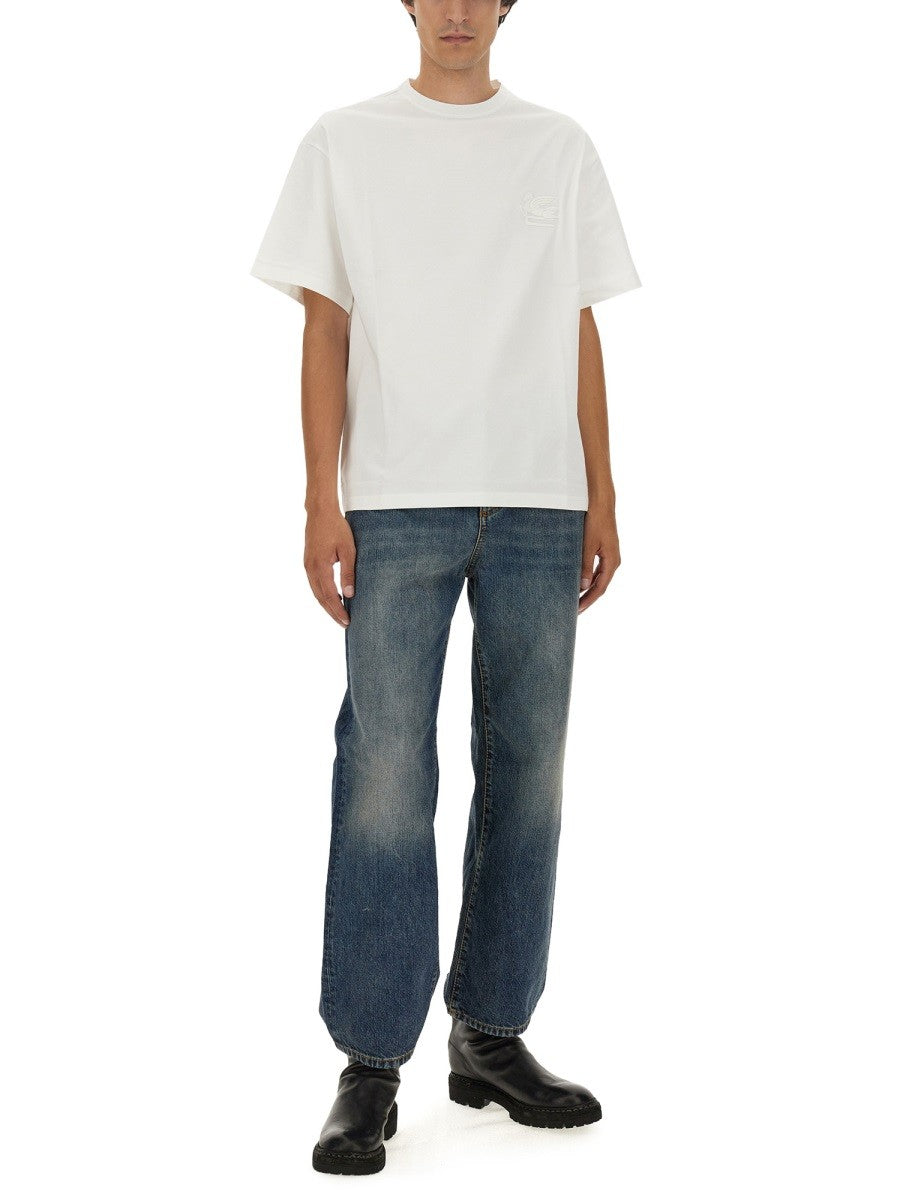 T-SHIRT WITH PEGASUS EMBROIDERY