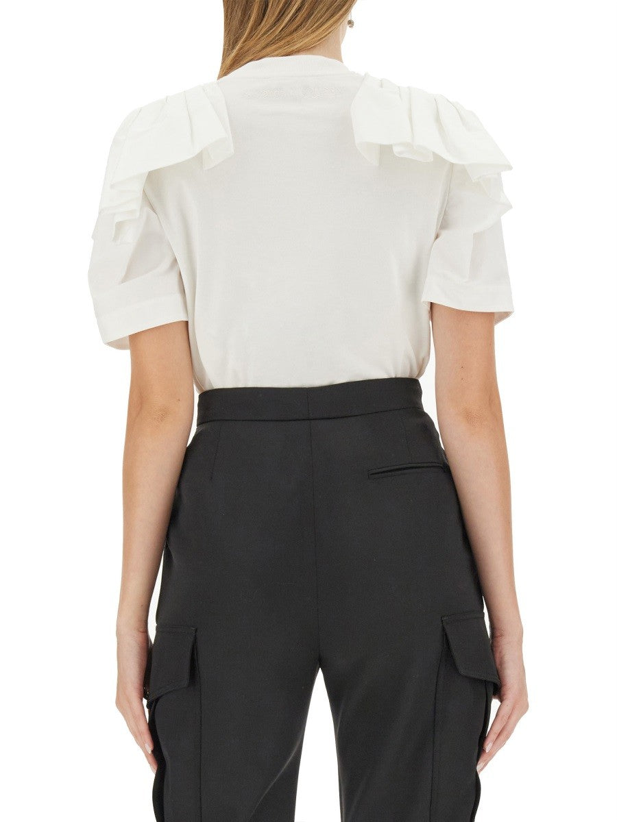 T-SHIRT WITH RUFFLES