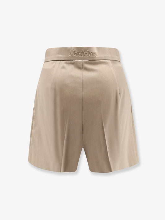 Tabacco stretch cotton shorts
