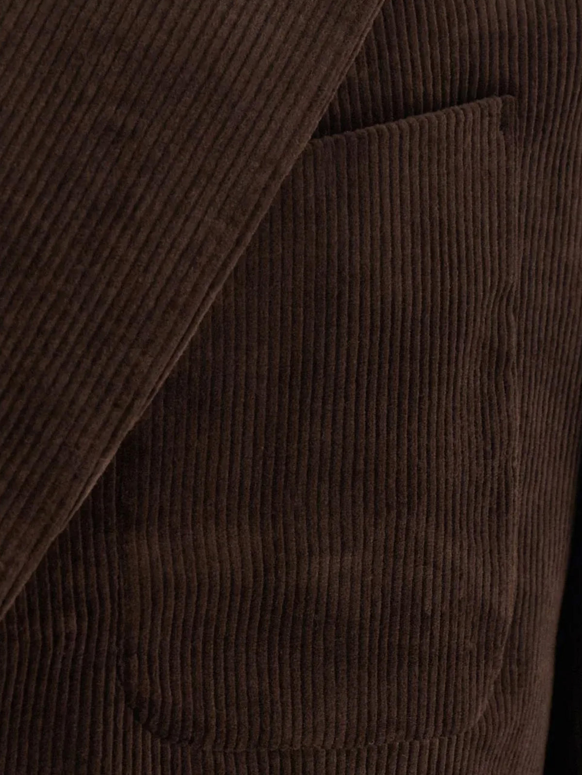 Tailored Single-Breasted Corduroy Blazer