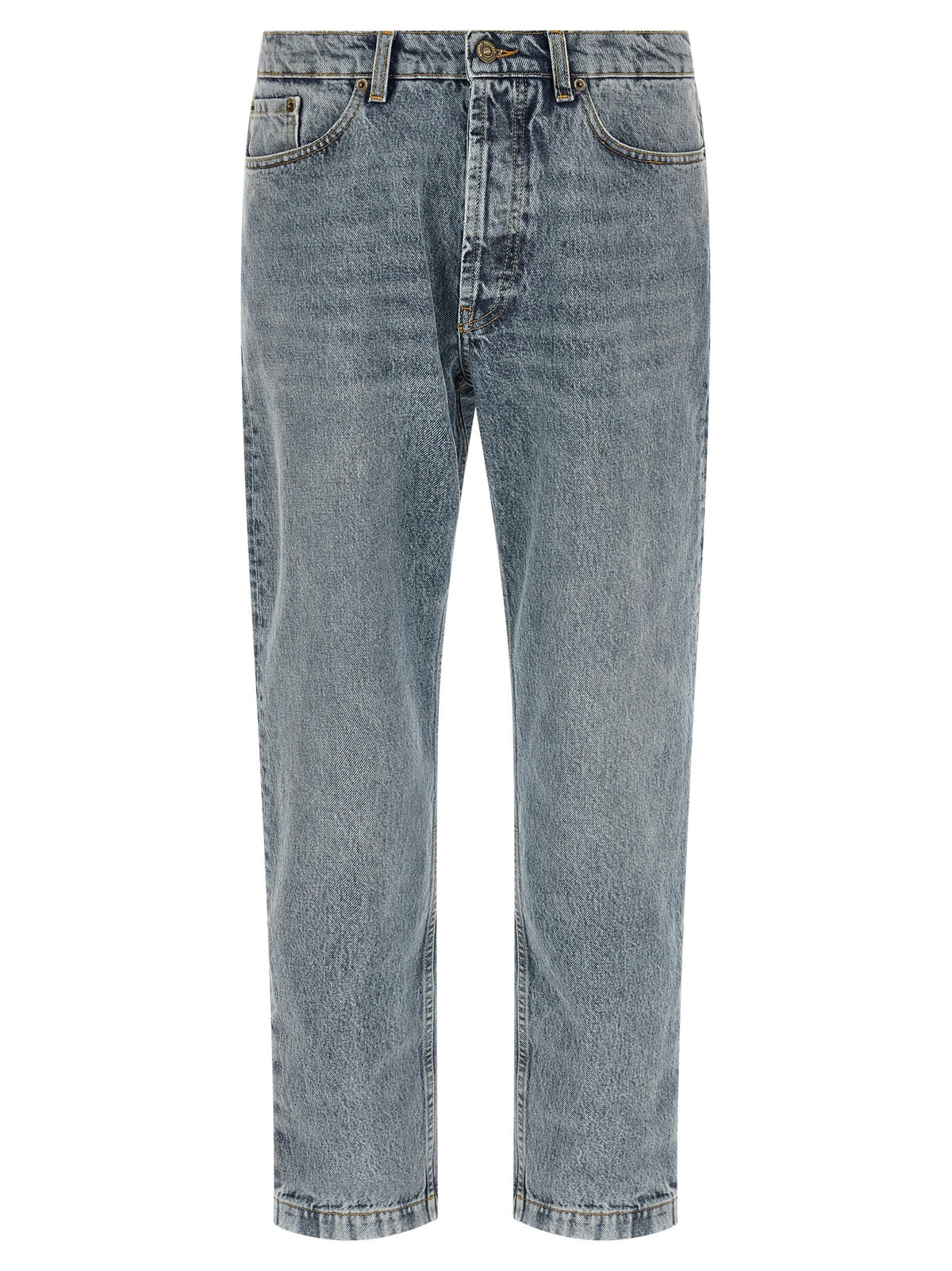Tapered leg jeans