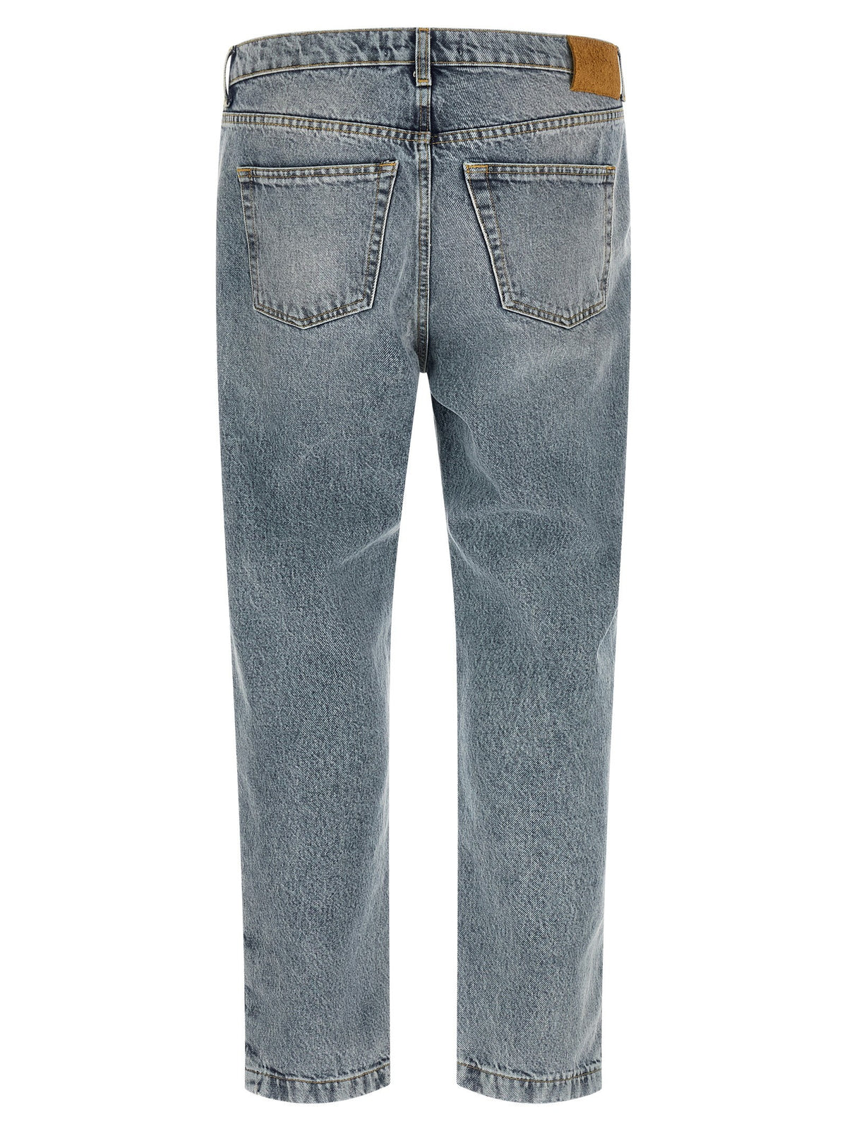 Tapered leg jeans