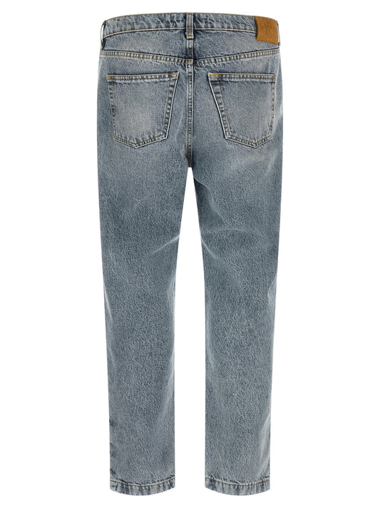 Tapered leg jeans