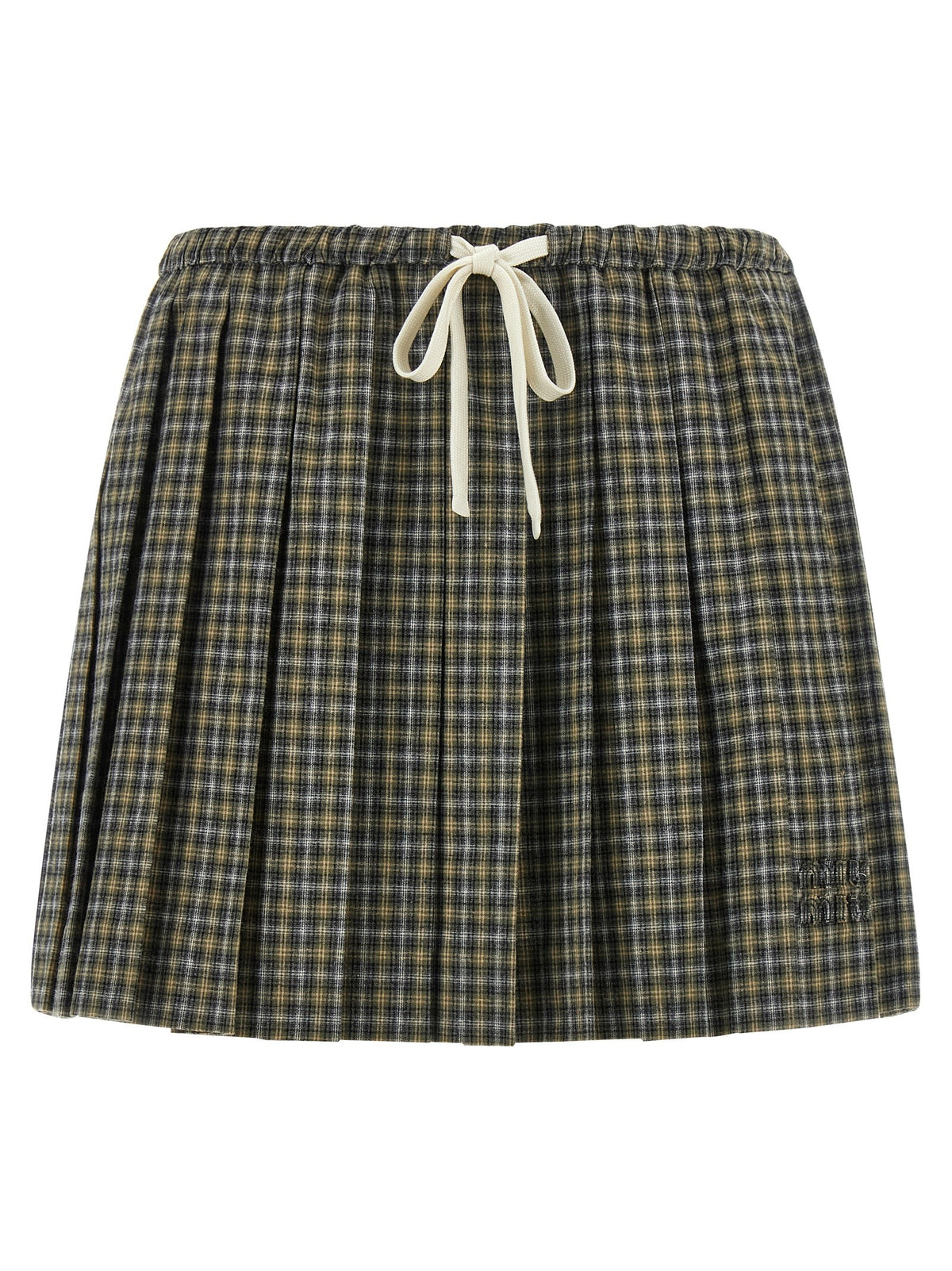Tartan pleated skirt