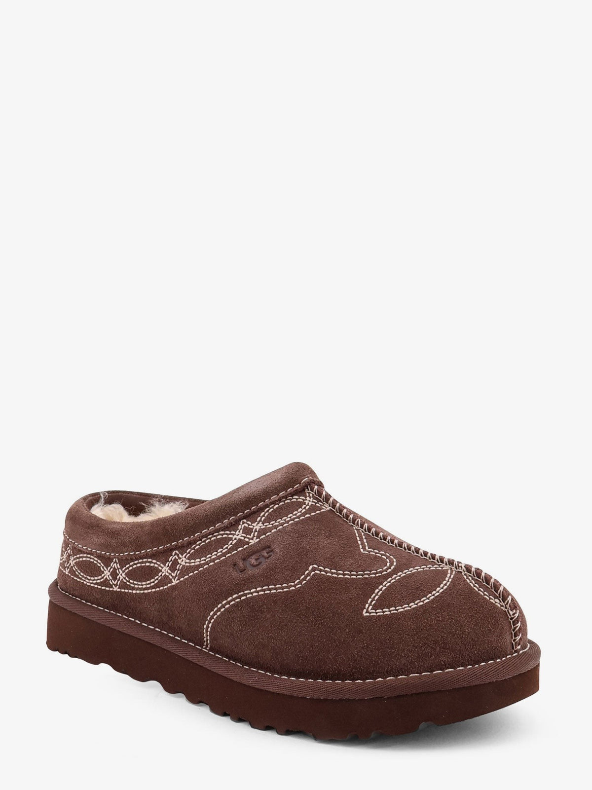 Tasman Western suede clog