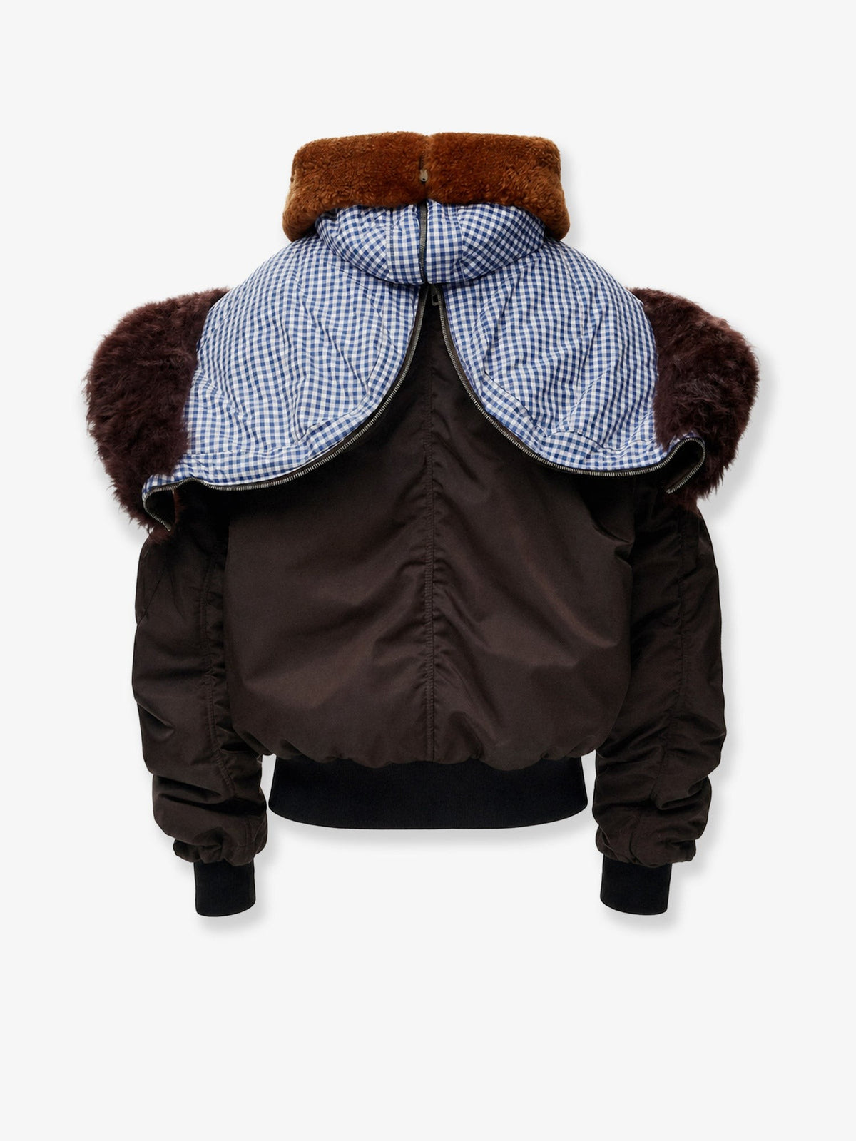 Technical fabric jacket with double-layer structure