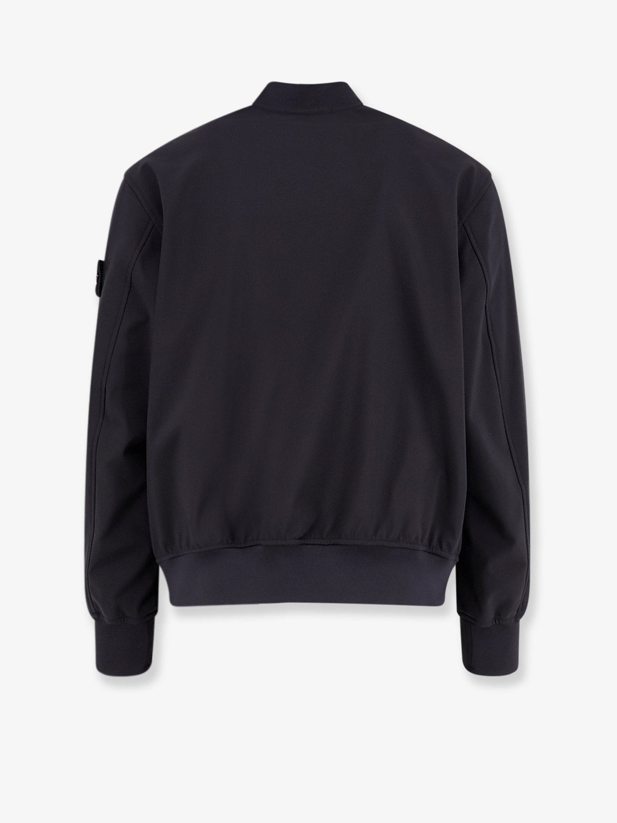 Technical fabric jacket with iconic side logo patch
