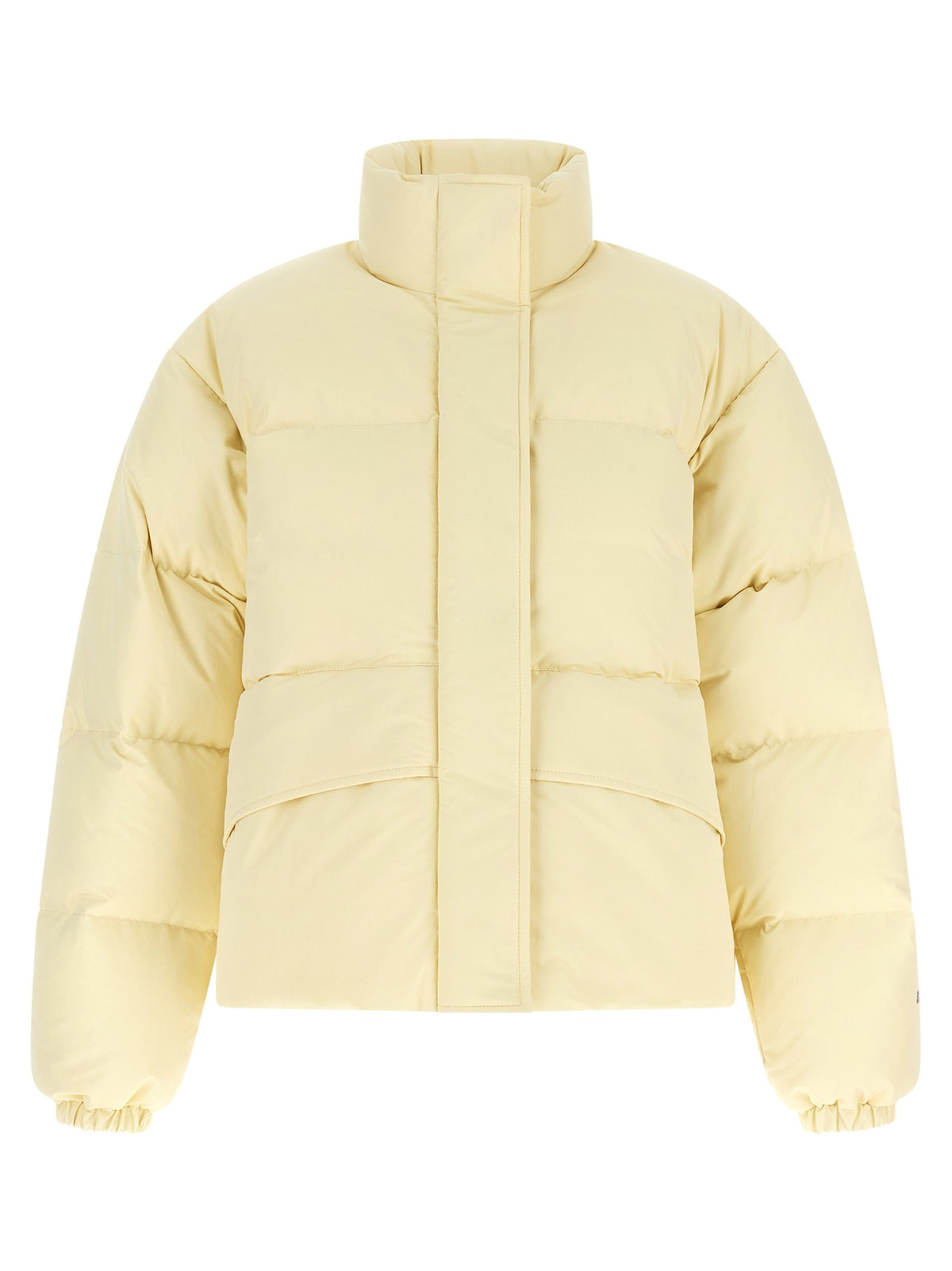 Technical fabric quilted down jacket