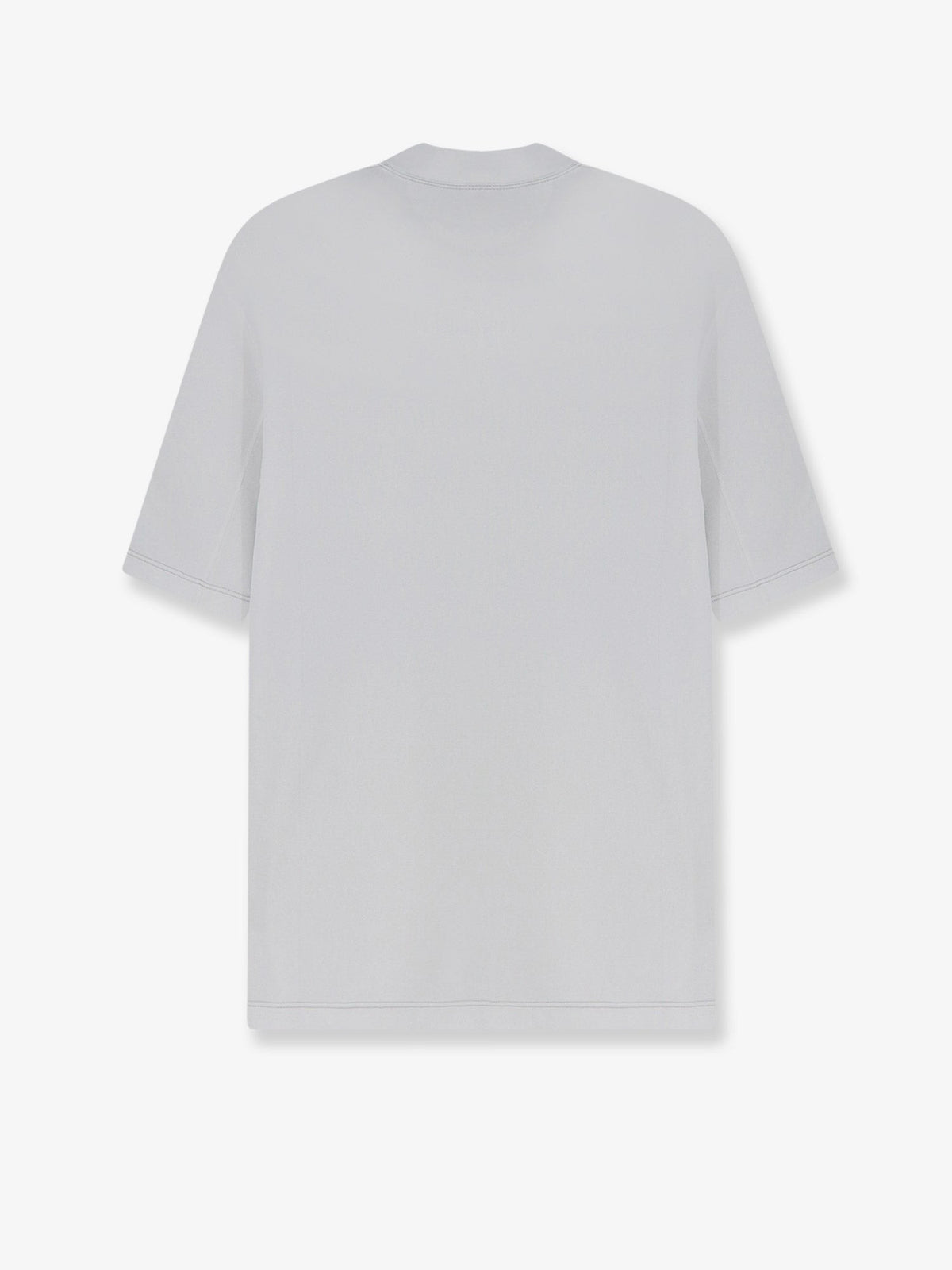 Technical fabric T-shirt with front logo patch