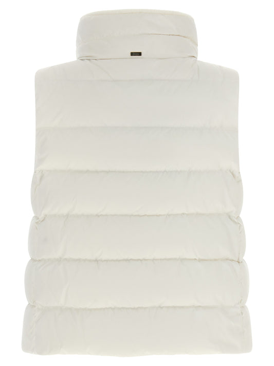 Technical satin vest