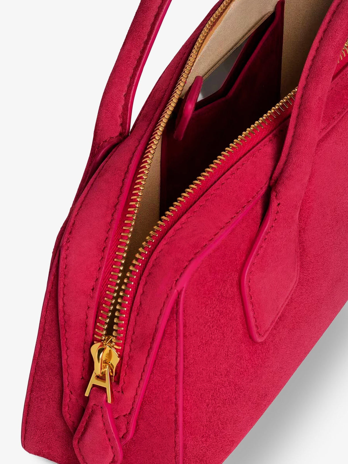 Teckel Clutch suede handbag