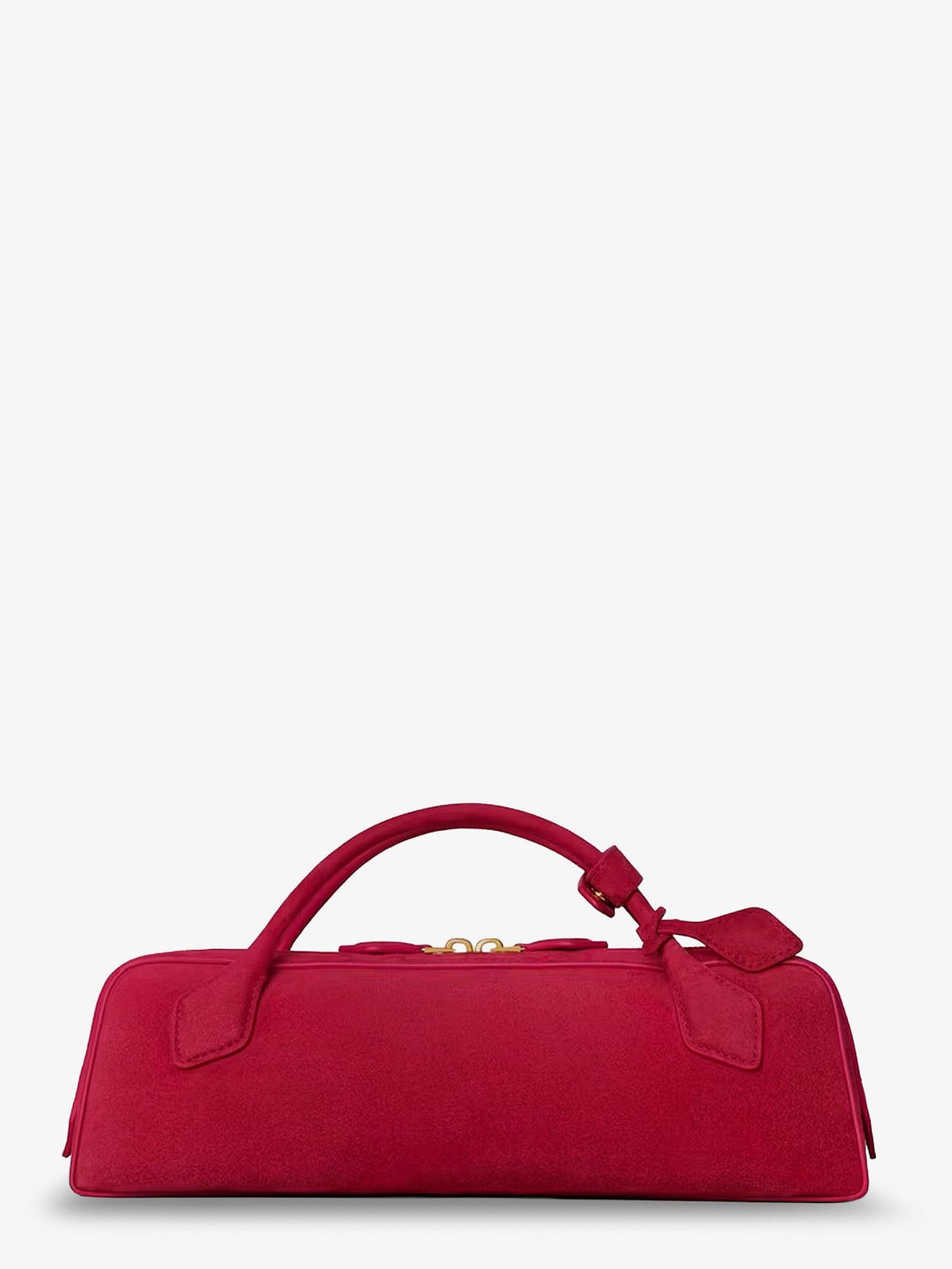 Teckel Clutch suede handbag