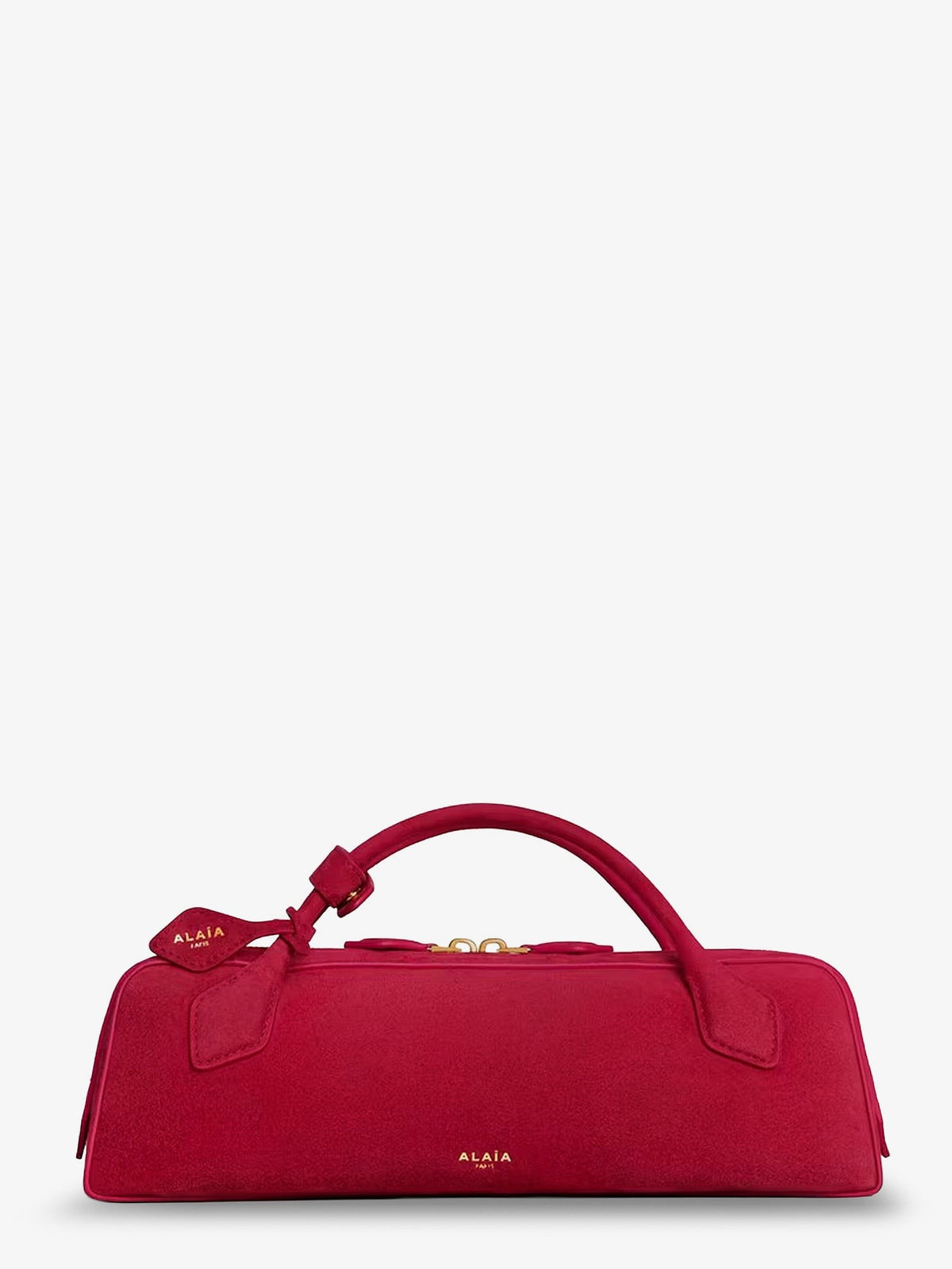 Teckel Clutch suede handbag