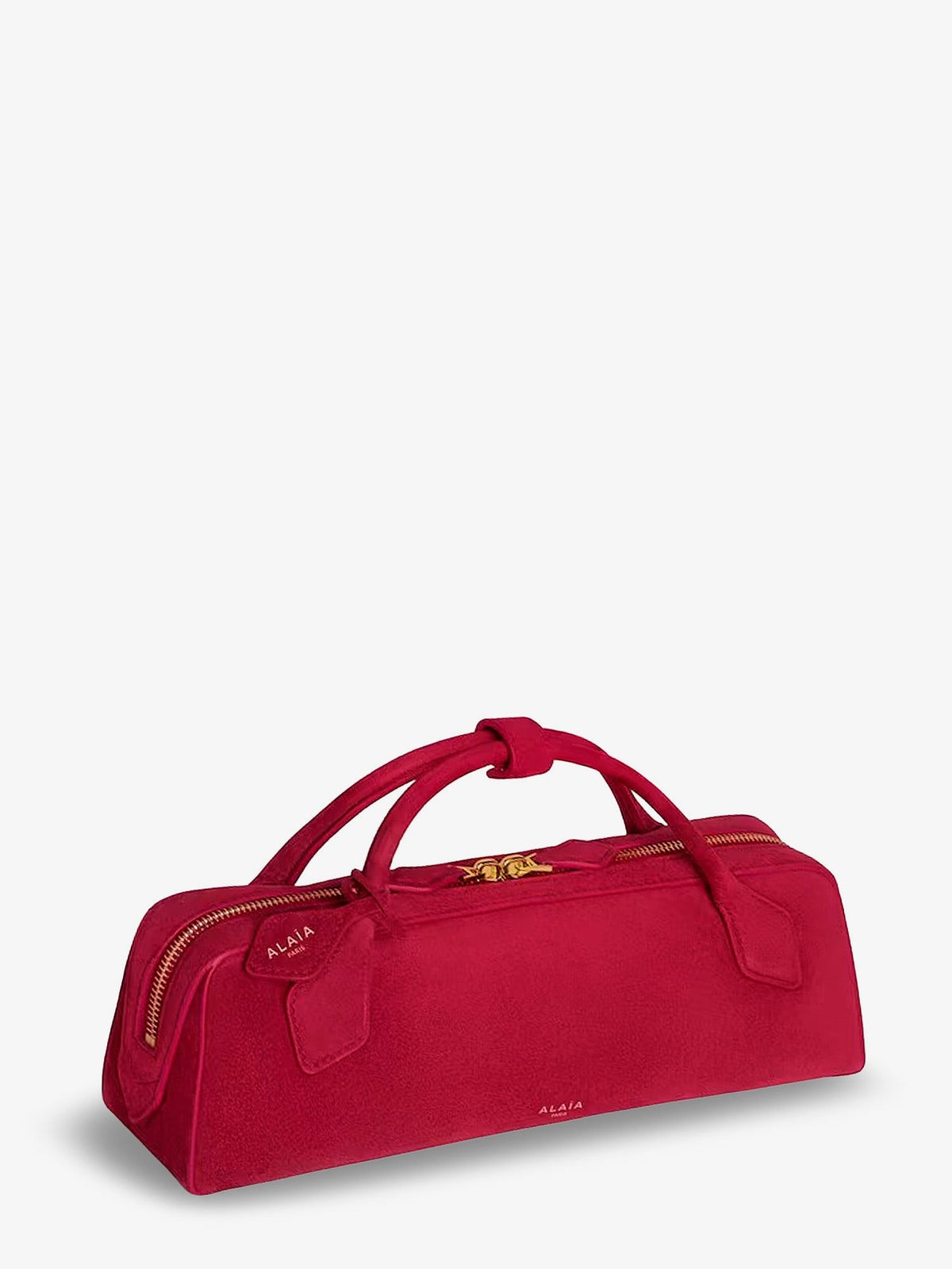 Teckel Clutch suede handbag