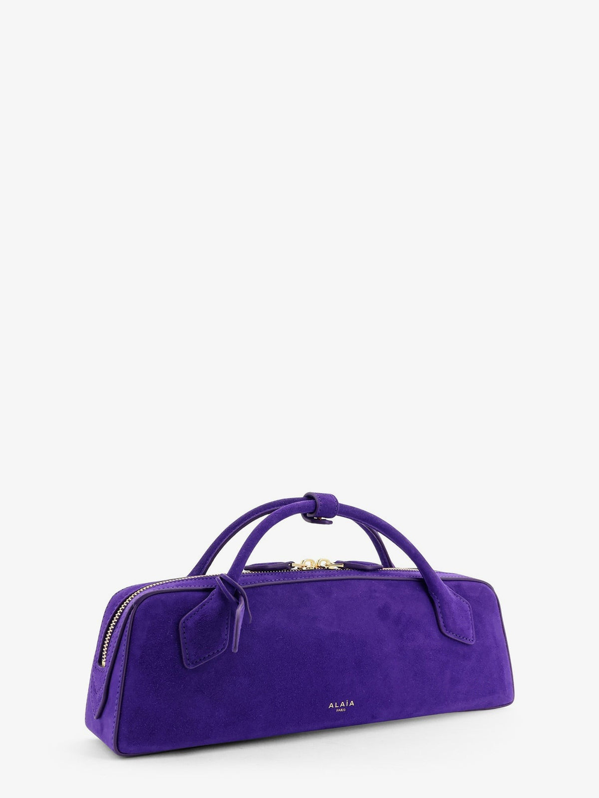 Teckel Clutch suede handbag