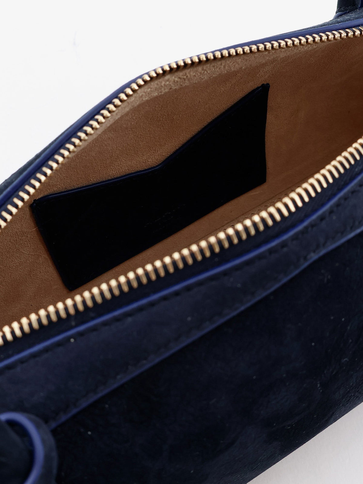 Teckel Medium Suede shoulder bag