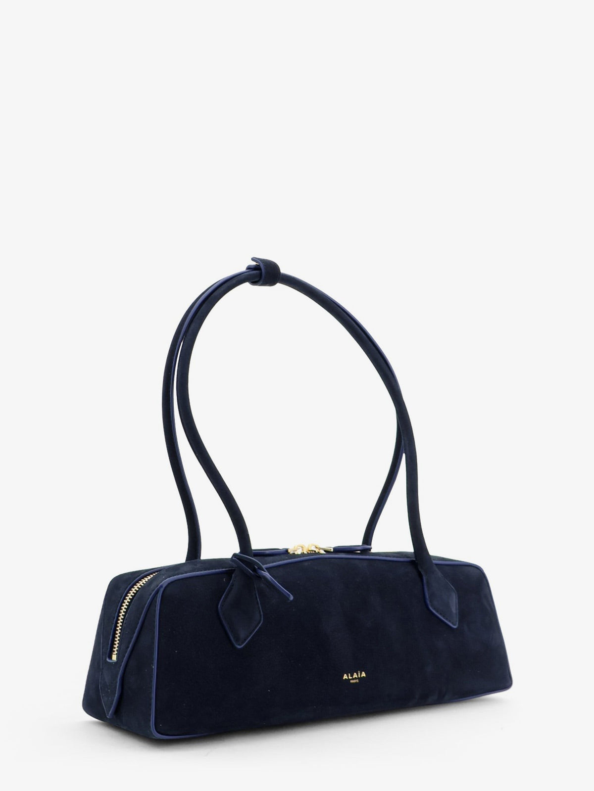 Teckel Medium Suede shoulder bag