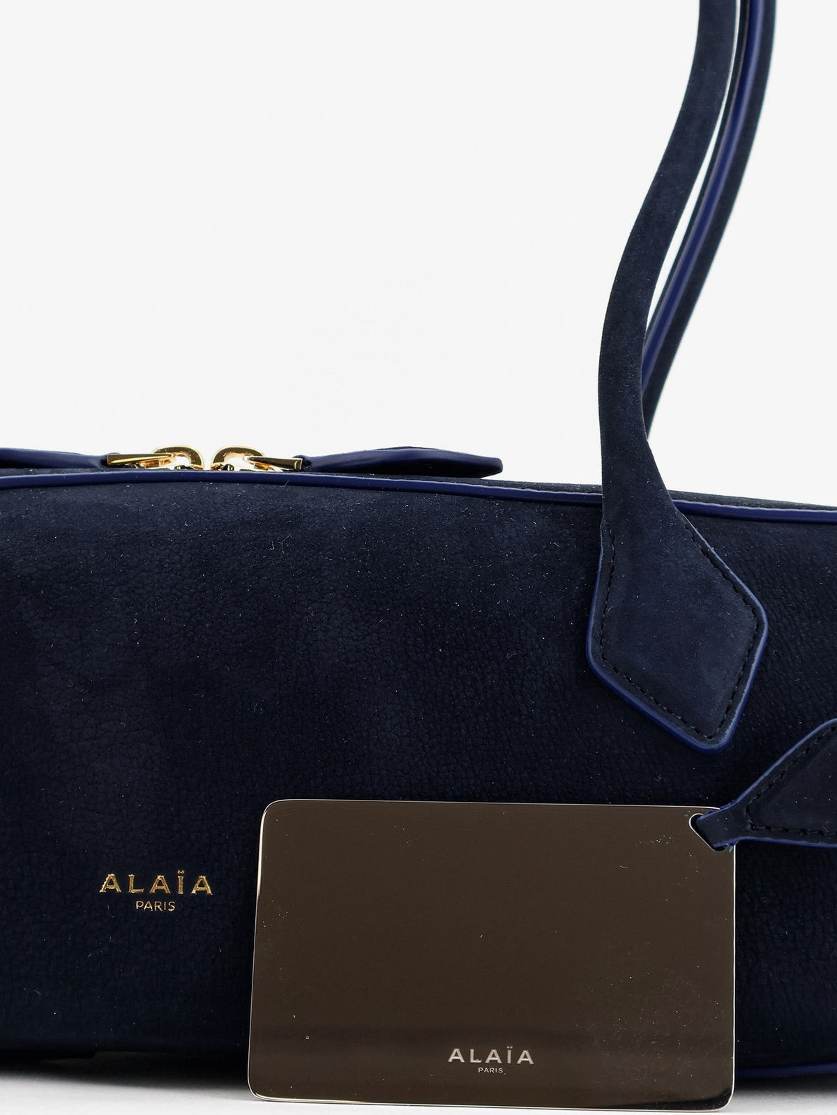 Teckel Medium Suede shoulder bag