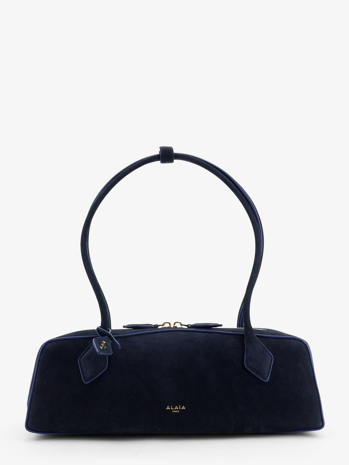 Teckel Medium Suede shoulder bag