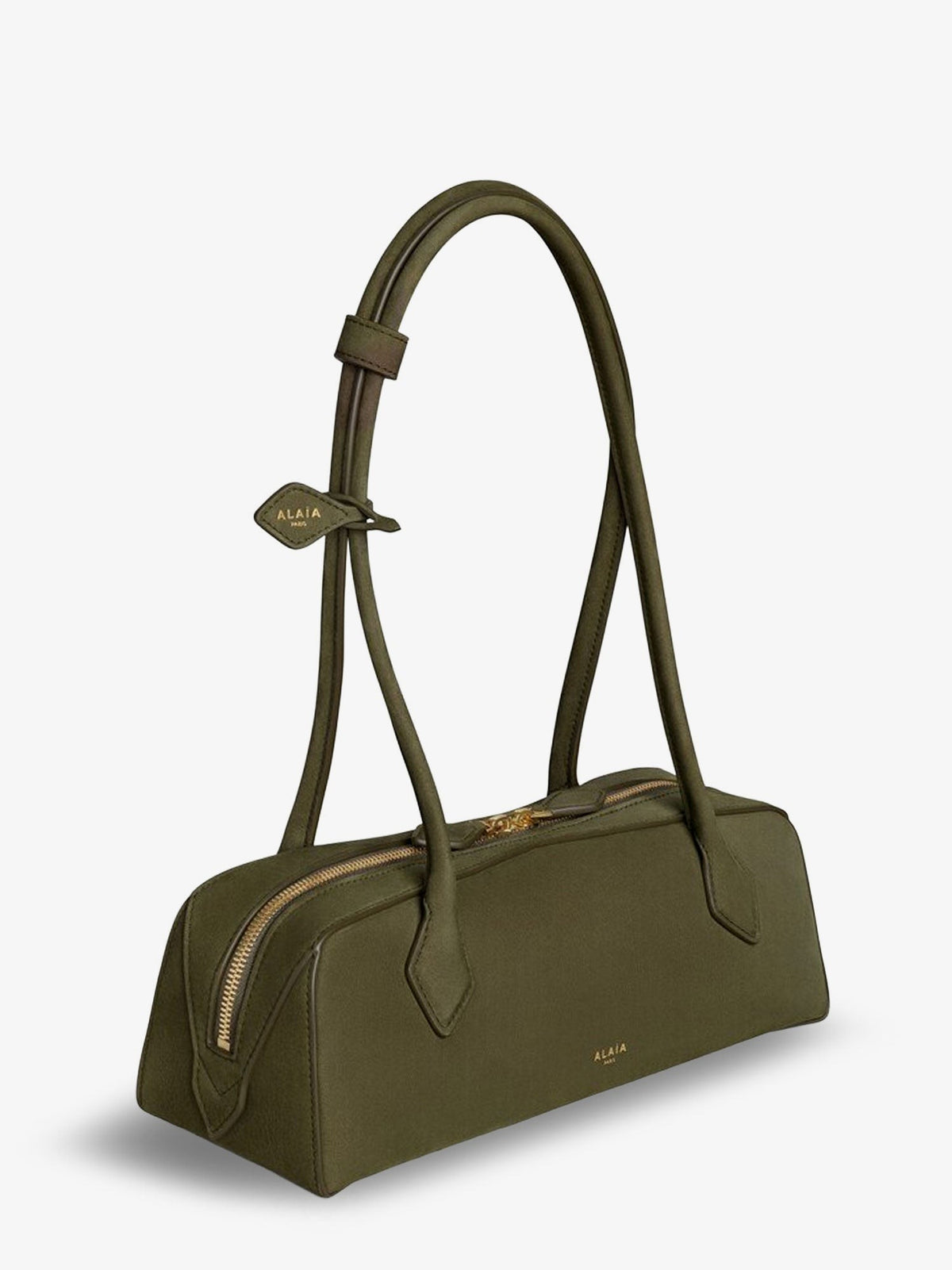 Teckel Medium Suede shoulder bag