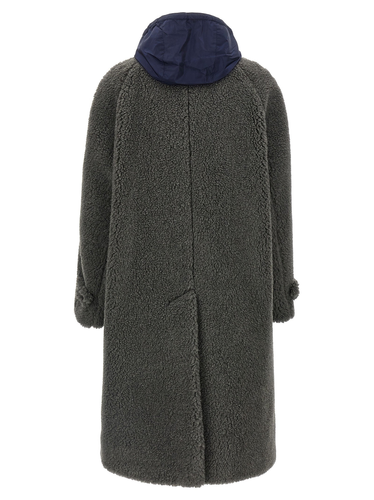 Teddy Nylon Hooded Coat