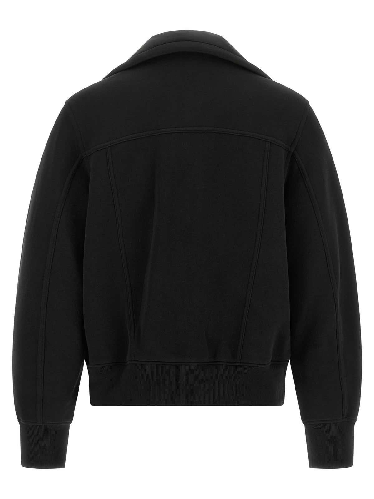 Terry cloth-effect fabric jacket