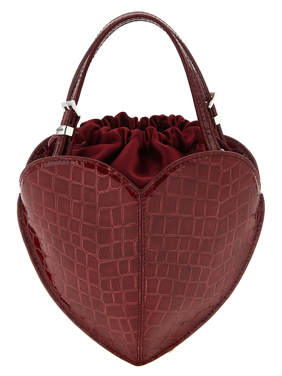 'The Heart' burgundy handbag