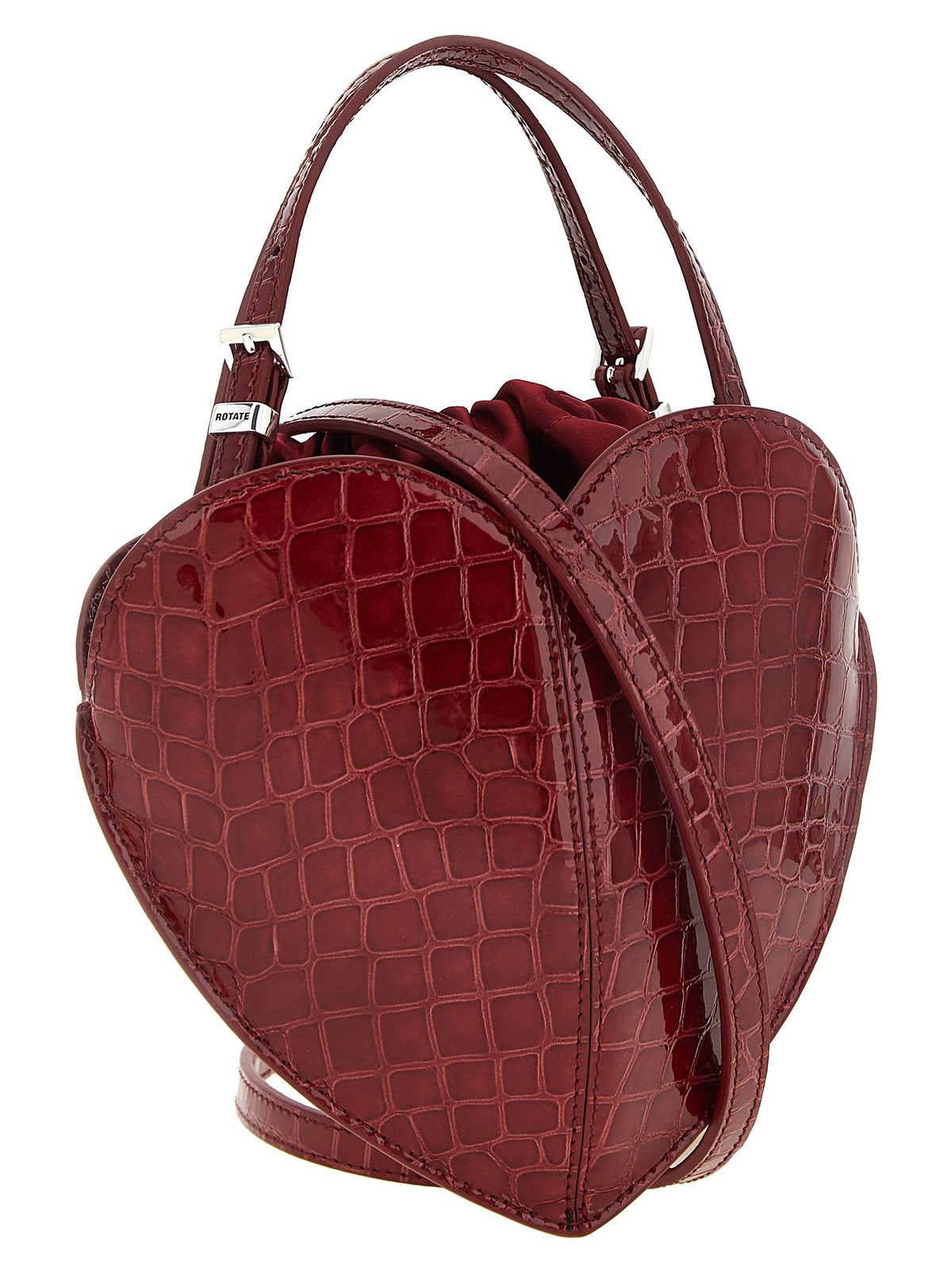'The Heart' burgundy handbag