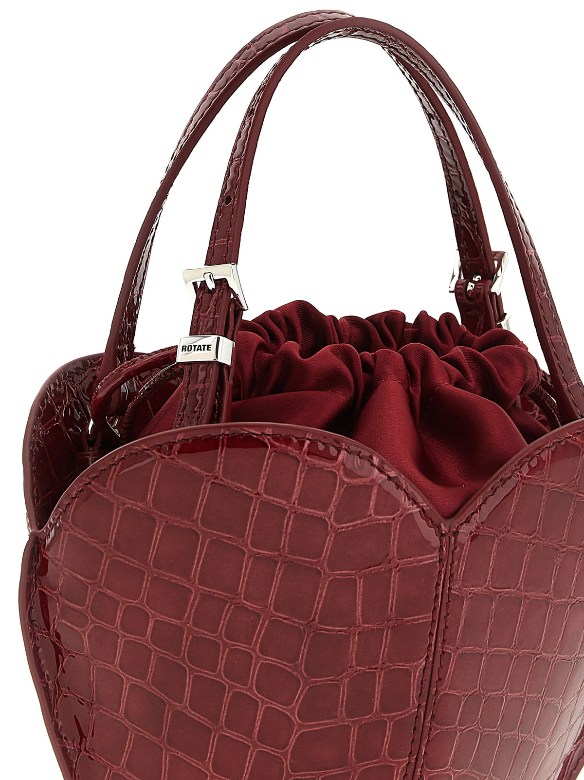 'The Heart' burgundy handbag