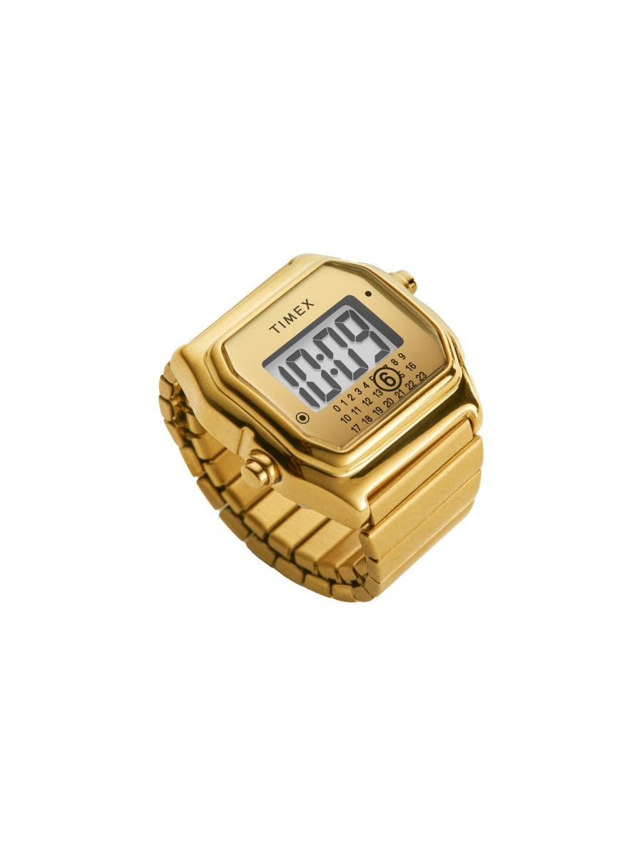"TIMEX X MM6 T80 GOLD-TONE" RING S-M