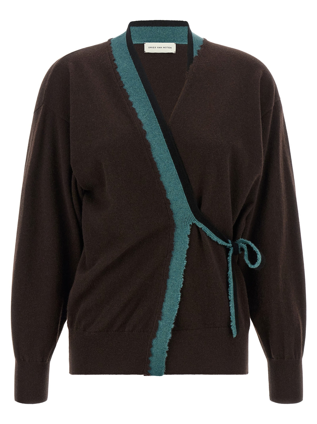 'Toma' sweater with crossed closure
