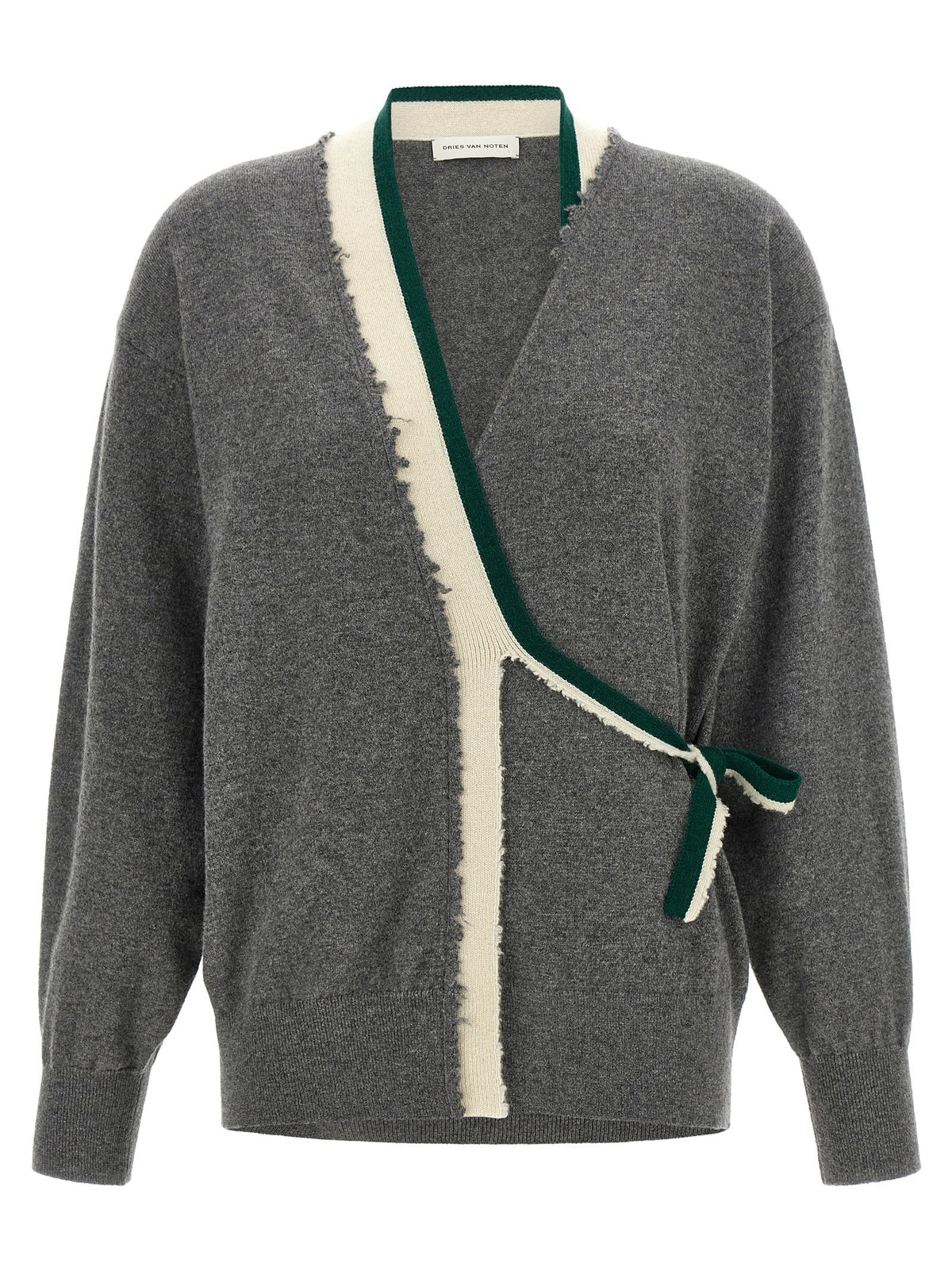 'Toma' sweater with crossed closure