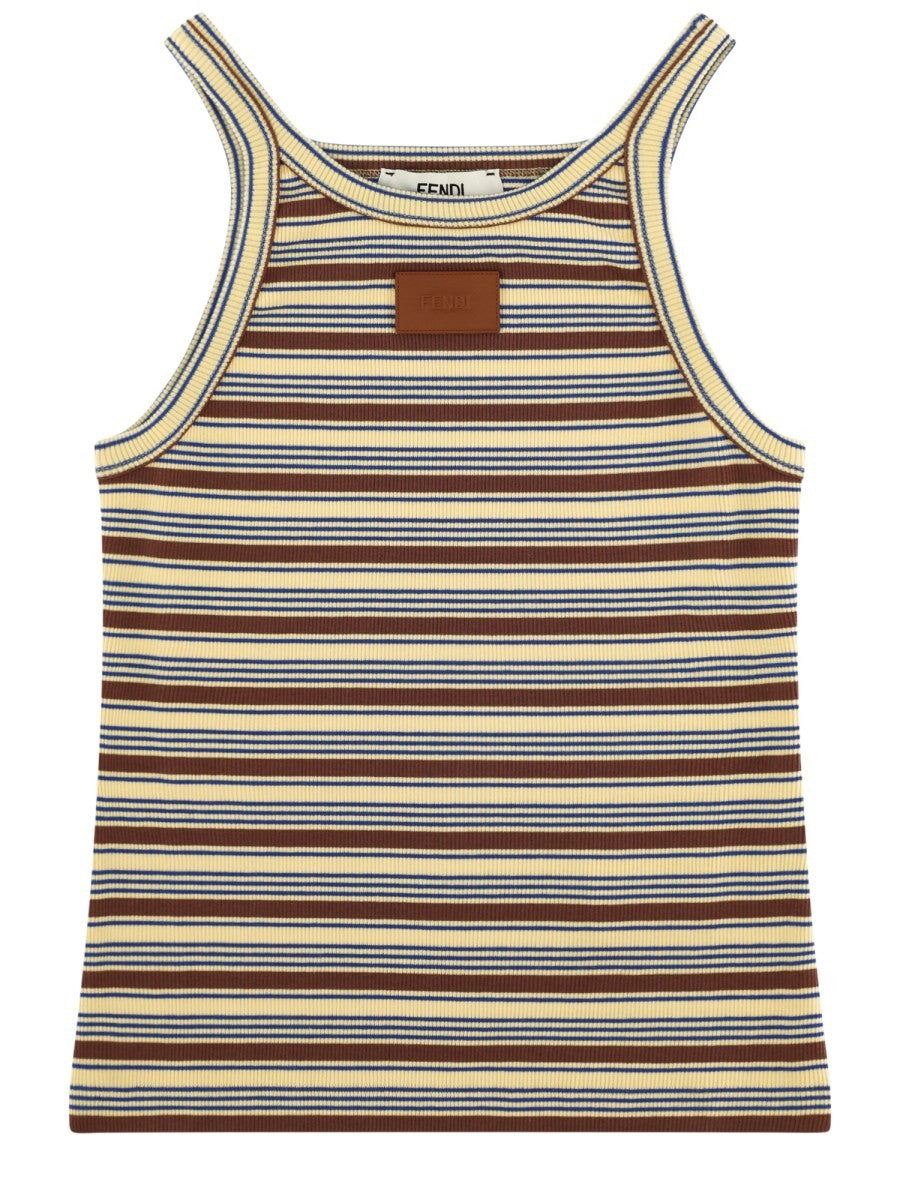 Top in Cotone a Righe