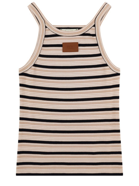 Top in Cotone a Righe