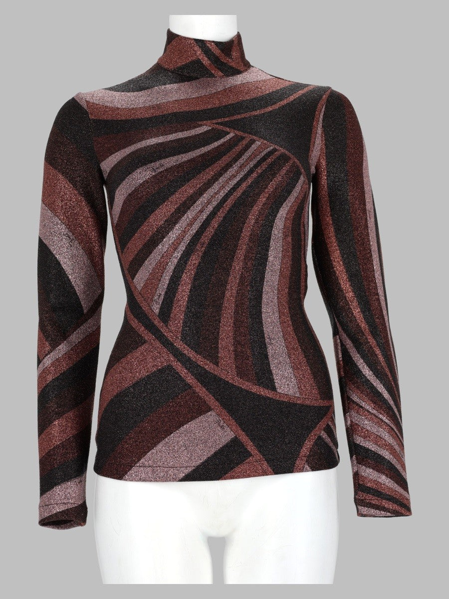 Top In Lurex Con Stampa "Iride"