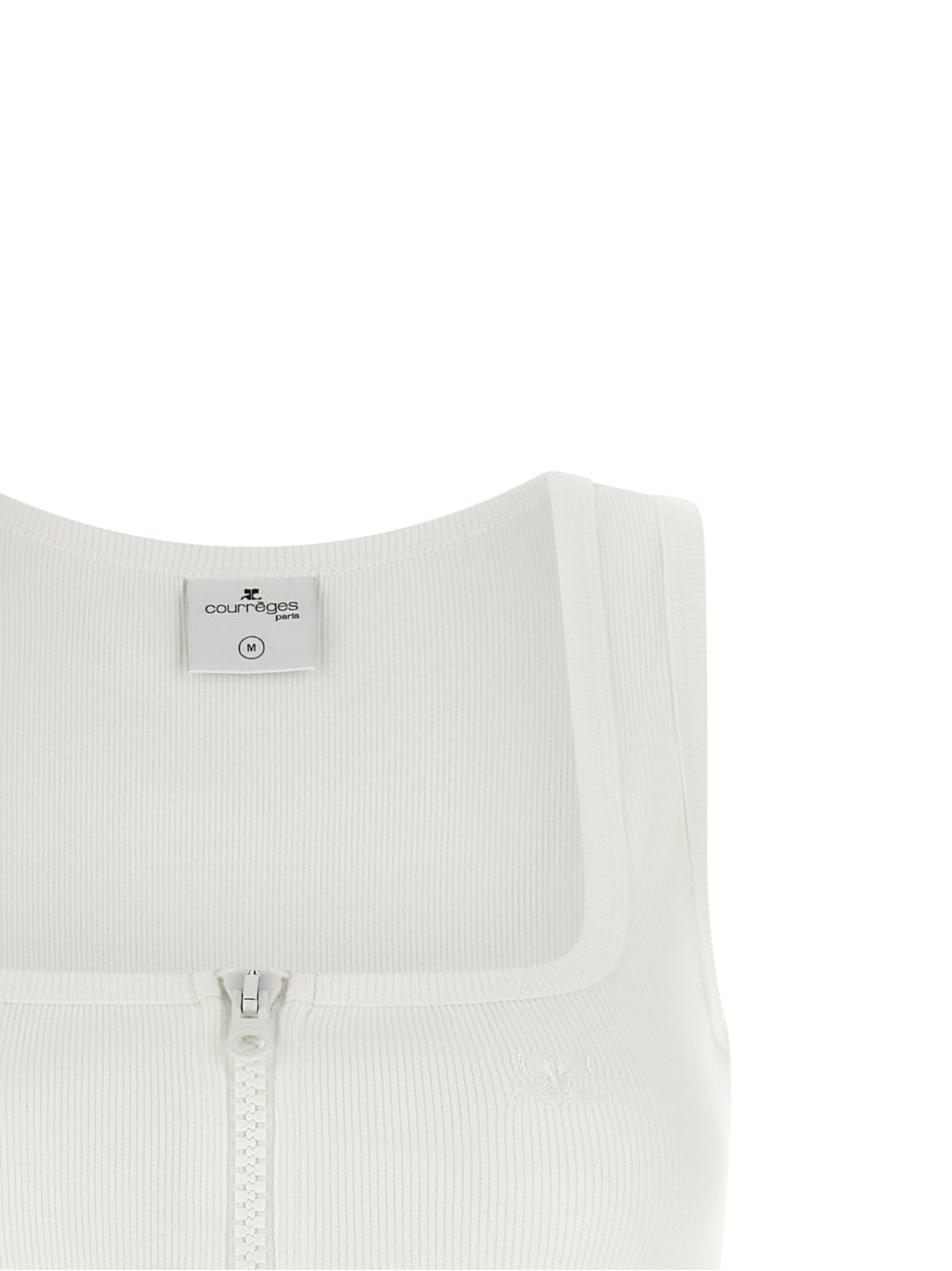 Top with front zip