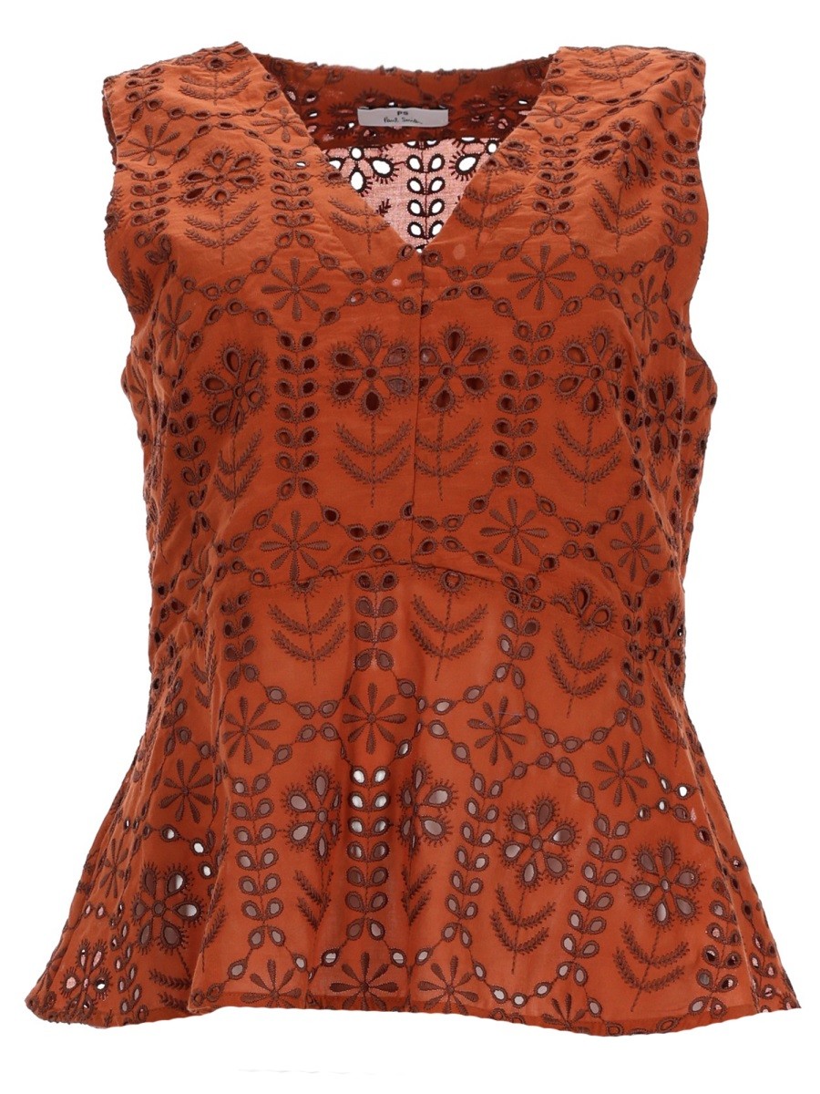 TOP WITH PERFORATED PATTERN