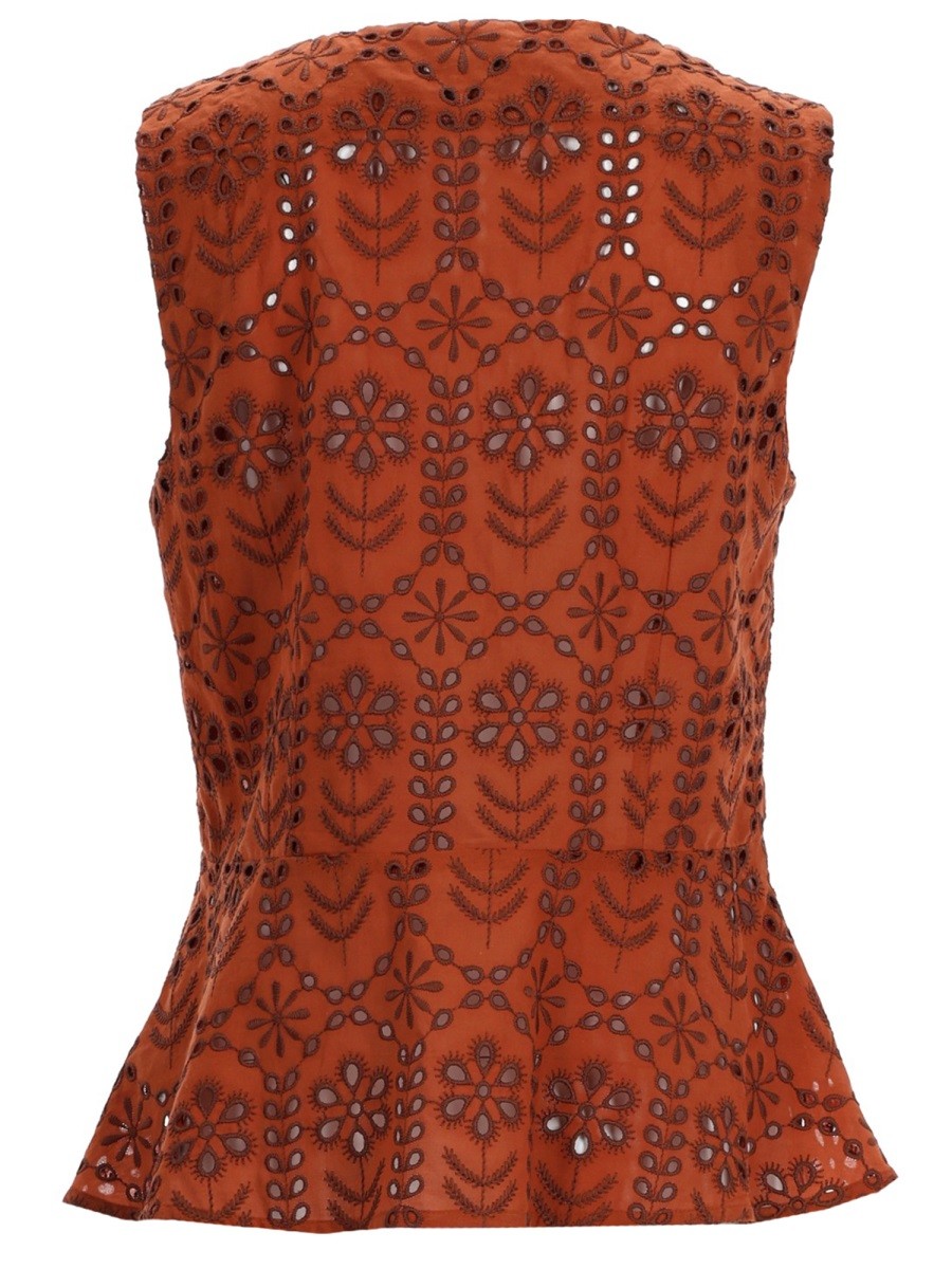 TOP WITH PERFORATED PATTERN