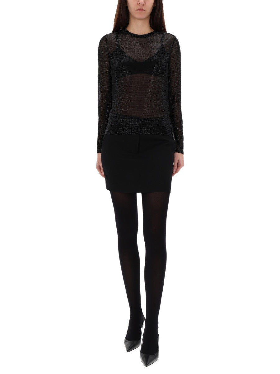 TOP WITH RHINESTONES