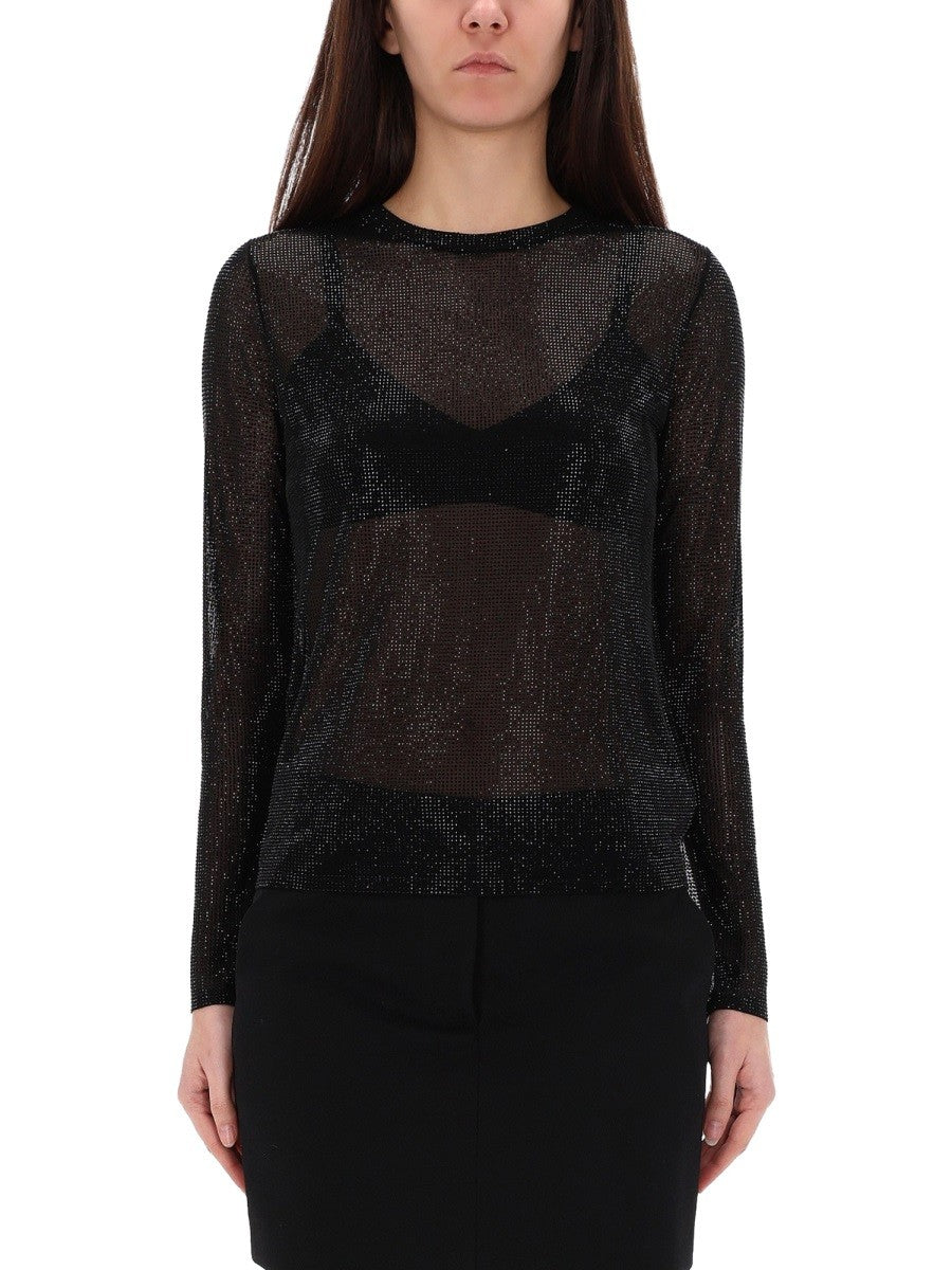 TOP WITH RHINESTONES